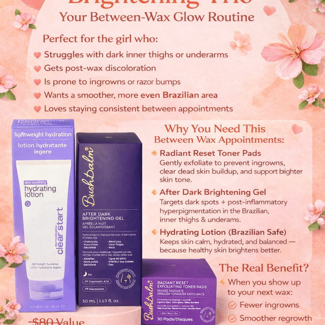 Peach brightening trio 🍑